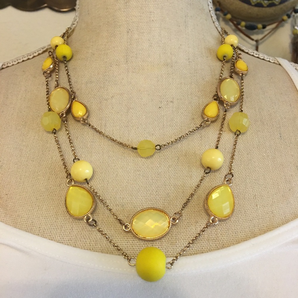 Charming Charlie mellow yellow jewelry set